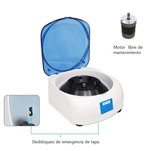 Centrifuga clinica con rotor angular para 12 tubos de 15ml. PRP/ PRF Marca BioSmartest, modelo HW12