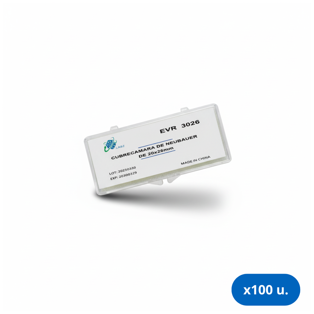 Cubre Cámara de Vidrio 20 x 26 mm - Caja x 100 Unidades