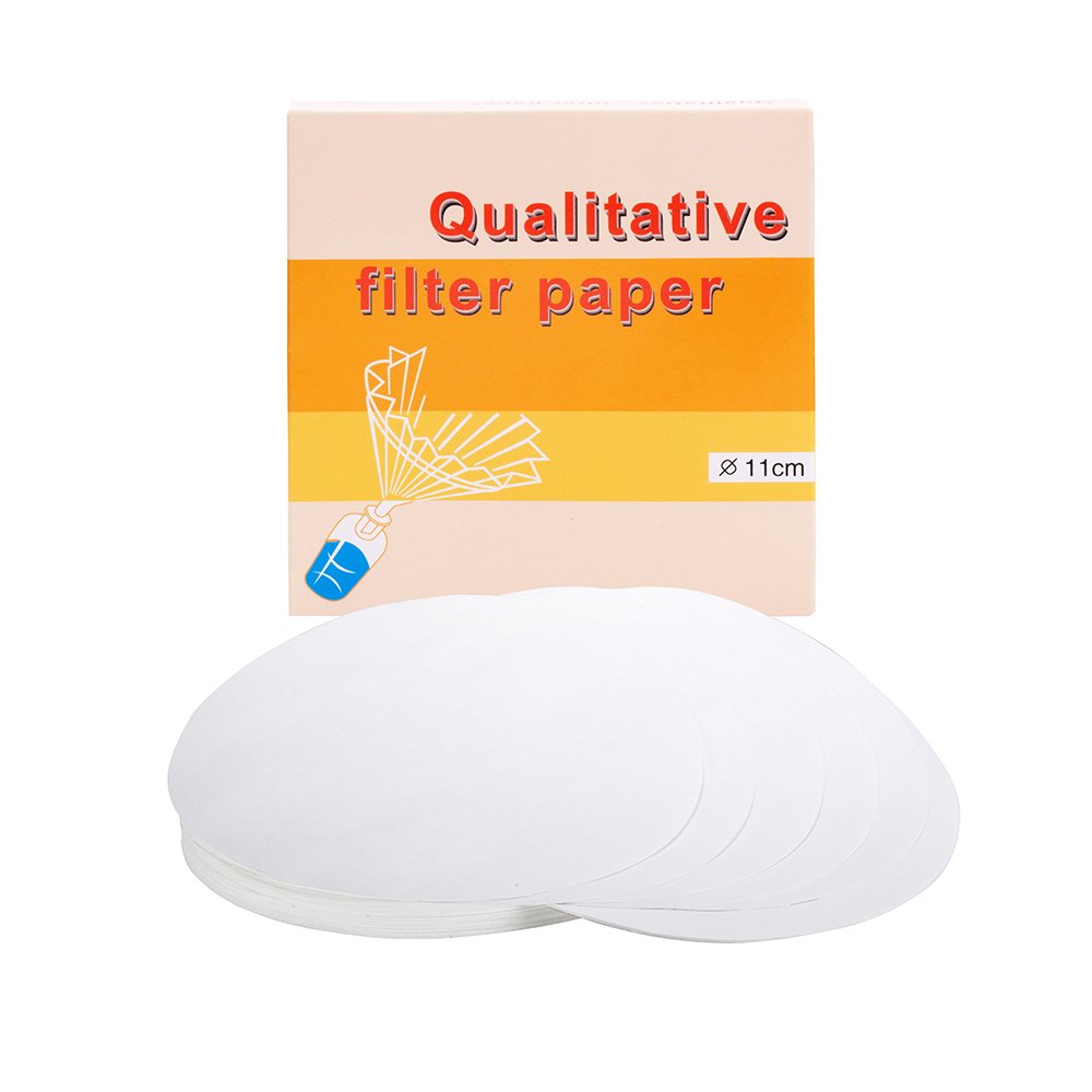 Papel de Filtro Cualtitativo 11 cm de Diámetro x 100 Unidades