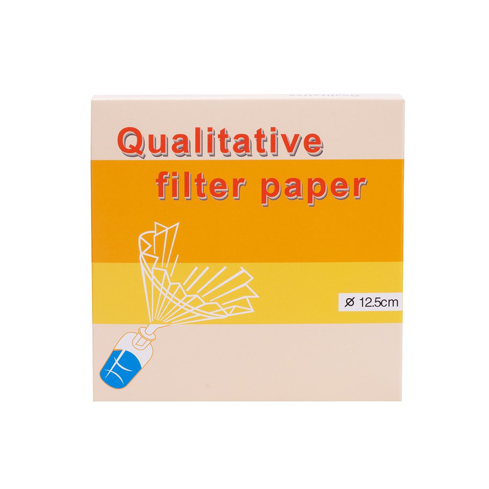 Papel de Filtro Cualtitativo 12,5 cm de Diámetro x 100 Unidades