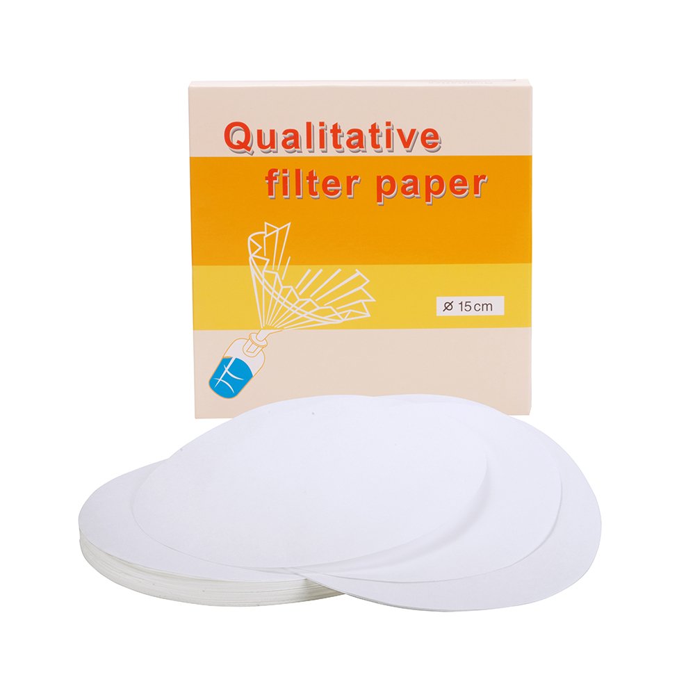 Papel de Filtro Cualtitativo 15 cm de Diámetro x 100 Unidades