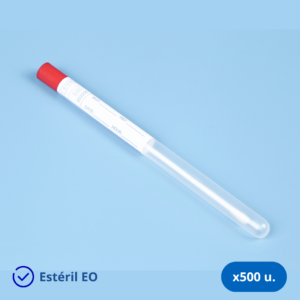 Hisopo de PS y Punta de Viscosa con Tubo Estéril - Bolsa x 500 unidades