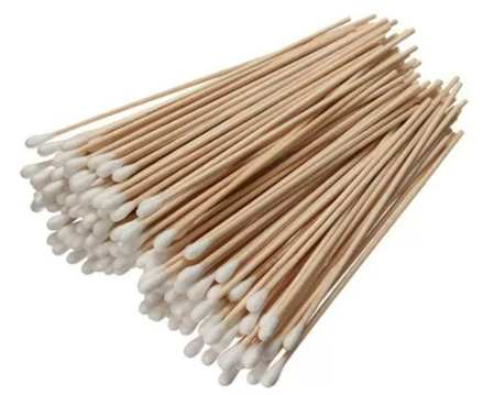 Hisopo de Madera y Algodón No Estéril - Bolsa x 500 Unidades