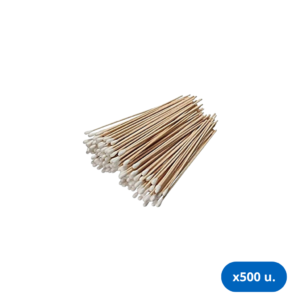 Hisopo de Madera y Algodón No Estéril - Bolsa x 500 Unidades