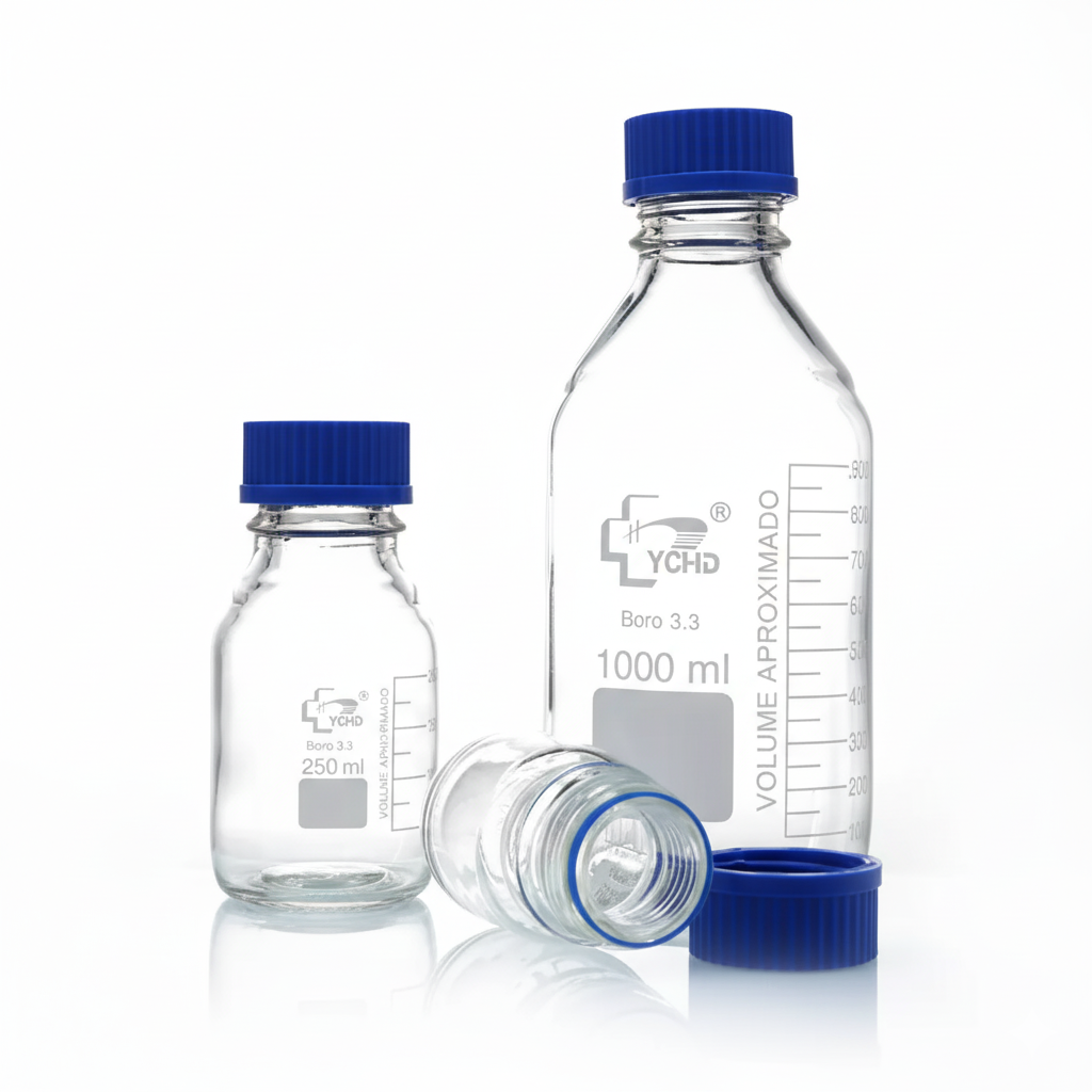 Botella de Vidrio para Reactivos 2000 ml