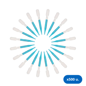 Pipetas Pasteur 1 ml No Estéril - Caja x 500 Unidades