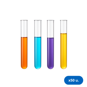 Tubo 10 x 75 mm de Vidrio Borosilicato x 5 ml de Khan - Caja x 50 Unidades